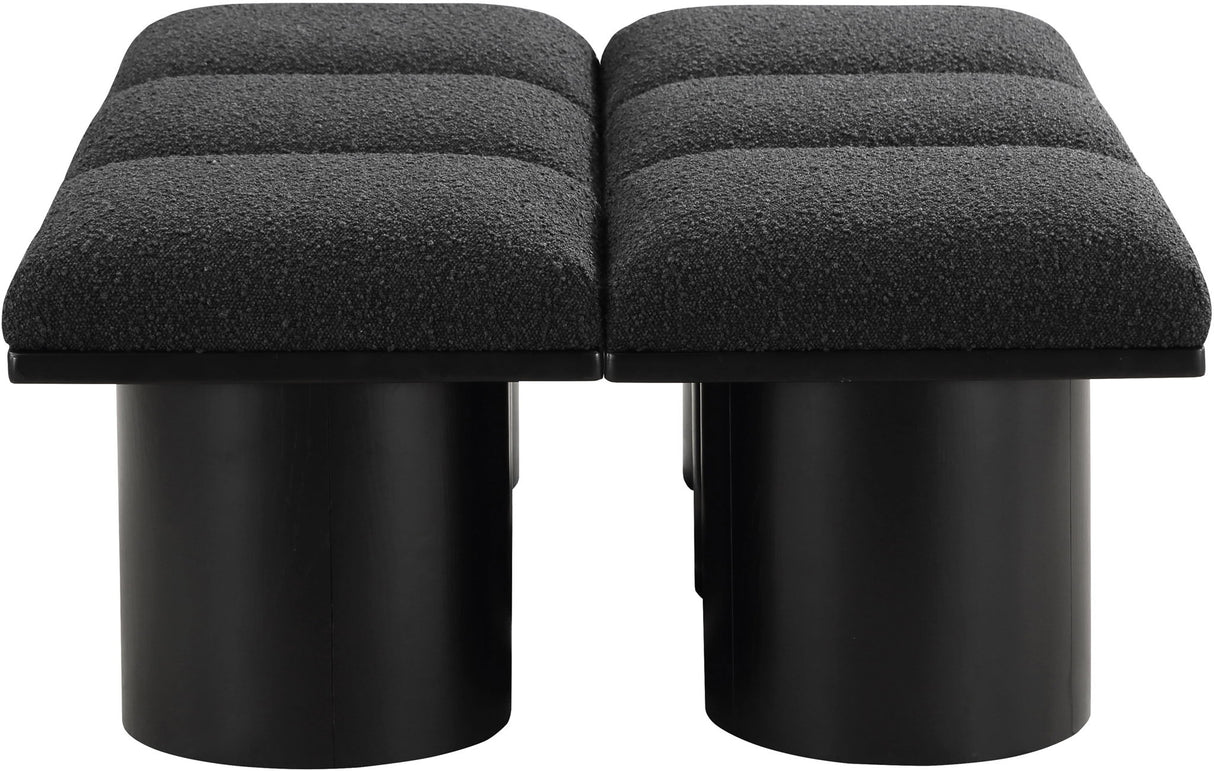 Pavilion - 6 Piece Modular Bench With Black Base