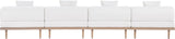 Laguna - 4 Piece 142" Upholstered Outdoor Patio Modular Armless Sofa