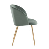 Luna - Contemporary Chair (Set of 2) - Gold Metal