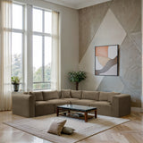 Shaggy - Fabric 5 Piece Modular Corner Sectional