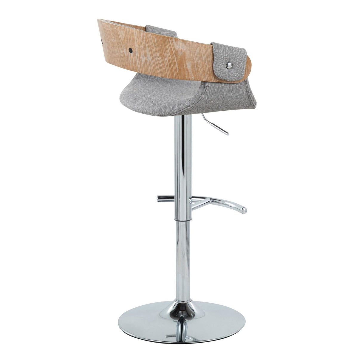 Elisa - Adjustable Barstool (Set of 2) - Chrome Base