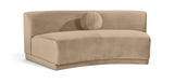 Avra - Velvet Performance Fabric Upholstered Armless Sofa