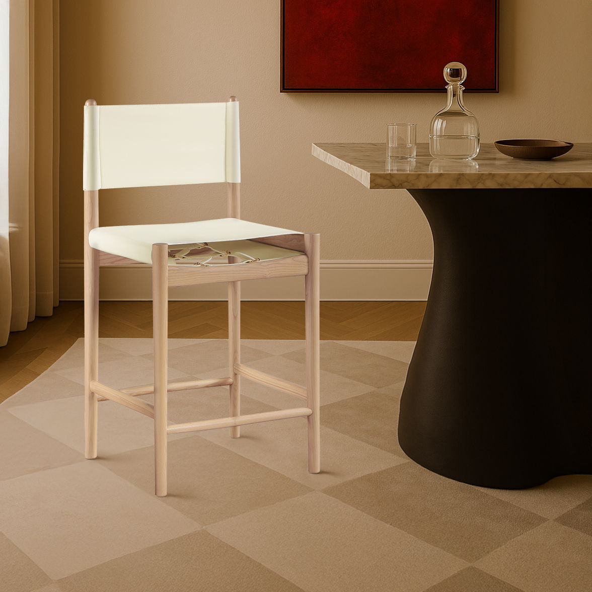 Rawlins - Counter Stool - Natural Frame