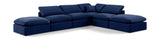 Indulge - Velvet 6 Piece Modular Armless Sectional