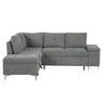 Versatile L Shaped Sofa Bed With Storage, Cup Holders, USB Ports Chenille