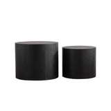 Round Nesting Coffee Table For Small Space (Set of 2)