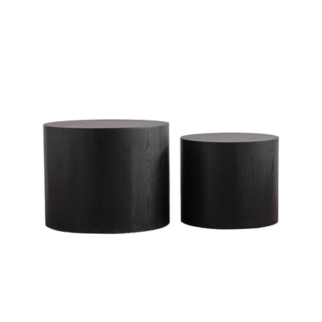 Round Nesting Coffee Table For Small Space (Set of 2)