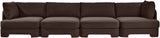 Hammond - Velvet Performance Fabric Upholstered 4 Piece Sofa