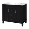 Bathroom Vanity With Top Sink, Cabinet With 2 Soft Closing Doors And Drawers