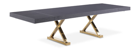 Excel - Extendable Dining Table with Gold Base