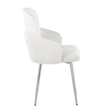Dahlia - Contemporary Dining Chair (Set of 2) - Chrome Metal