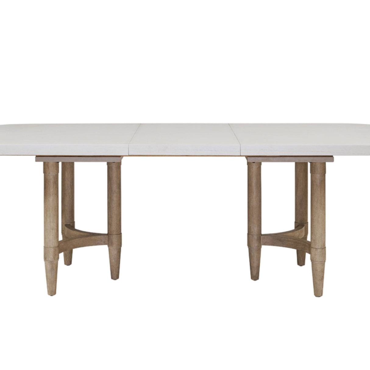 Triad - Double Pedestal Dining Table With Leaf - Sand