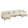 Super Comfort Oversized Modular Sectional Sofa With Movable Ottoman