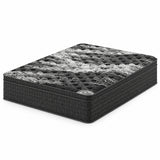 12" Medium Firm Euro Top Hybrid Mattress With Cooling Cover & Individual Coil Support