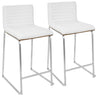 Mara - Contemporary Elegant Design Counter Stool (Set of 2)