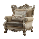 Ranita - Chair With 2 Pillows - Fabric & Champagne