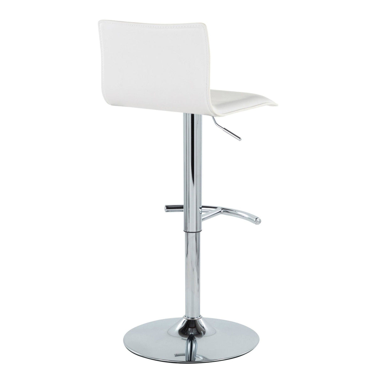 Mara - Adjustable Barstool (Set of 2) - Chrome Metal