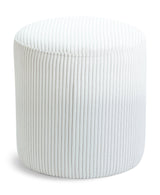 Roy - Round Microsuede Ottoman / Stool