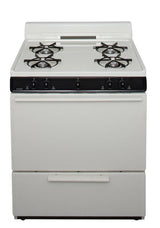 30 in. Freestanding Battery-Generated Spark Ignition Gas Range in Biscuit - (BFK100TP)