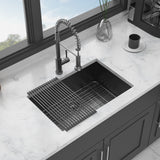 Modern Undermount Stainless Steel Kitchen Sink 16 Gauge, Deep Single Bowl