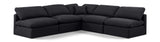 Indulge - Linen 5 Piece Modular Corner Armless Sectional