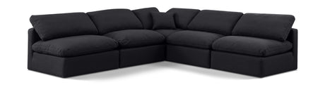 Indulge - Linen 5 Piece Modular Corner Armless Sectional