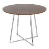 Cosmo - Canary Dining Table - Chrome Metal Base