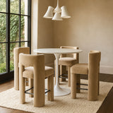 Zuno - Velvet Performance Fabric Upholstered Counter Stool (Set of 2)