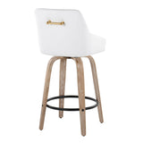 Hannah - 26" Fixed-Height Counter Stool With Swivel (Set of 2)