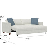 Pop Up Sleeper Sofa For Living Spaces - White