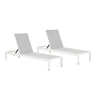 Outdoor Patio Chaise Lounge With 5 Reclining Positions