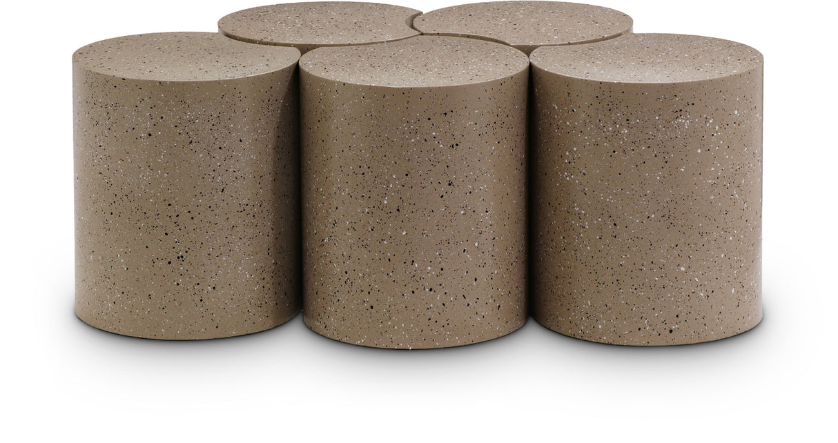 Dimple - 5 Piece Modular Coffee Table - Terazzo Finish