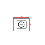 Durable Construction Outdoor Fire Pit Table With Lid - Gray