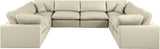 Comfy - 8 Piece Faux Leather Modular Sectional