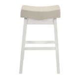 Lenon - Modern Farmhouse Wood Bar Height Kitchen Bar Stool
