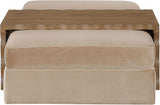 Woodra - Velvet Coffee Table/Ottoman