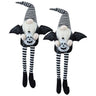 Sitting Gnome With Wings & Plaid Hat, For Halloween Decor