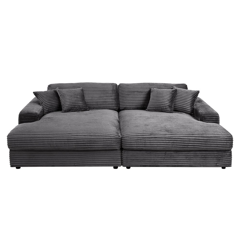 Hilde - Sectional Sofa With 4 Pillows