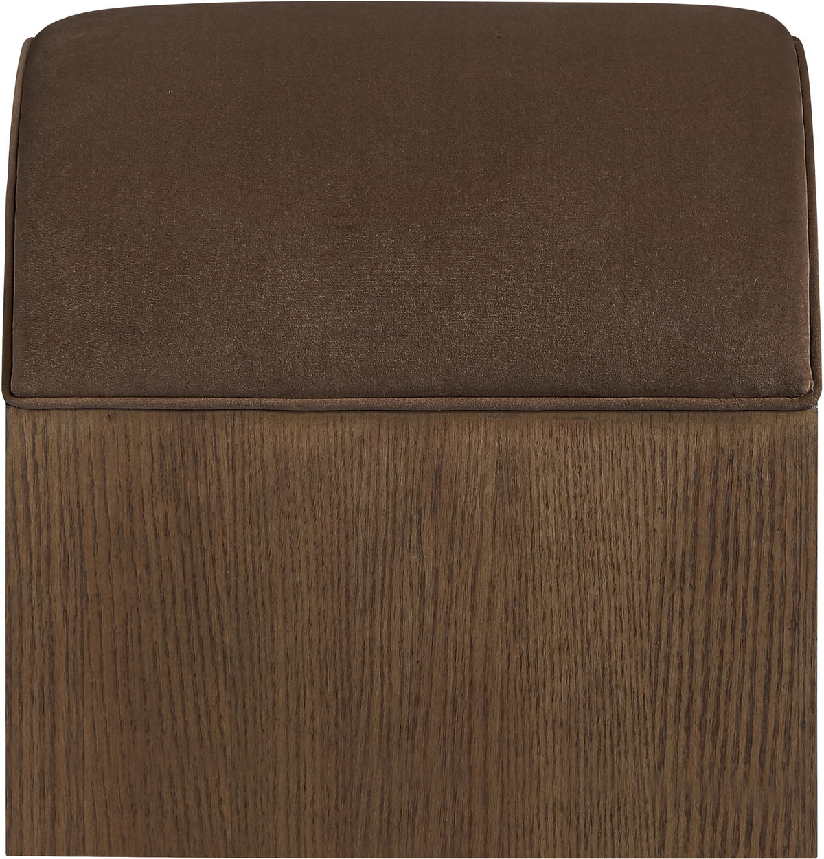 Sable - Velvet Performance Fabric Upholstered Bench