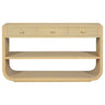 Console Table With 3 Soft Close Drawers & 2 Open Shelves