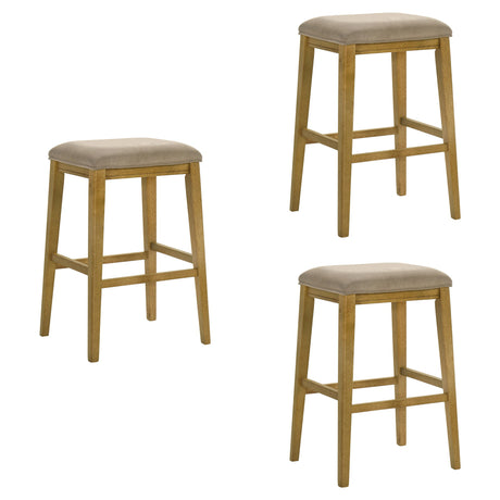 Jane - Contemporary Transitional Wood Bar Height Kitchen Bar Stool