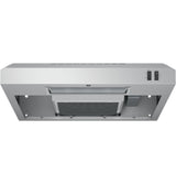 GE JVX3240SJSS - 24 in. Convertible Standard Style Under the Cabinet Range Hood with 200 CFM, 2 Fan Speeds & 1 Incandescent Light - Stainless Steel