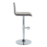 Mara - Adjustable Barstool (Set of 2) - Chrome Metal