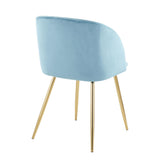 Luna - Contemporary Chair (Set of 2) - Gold Metal
