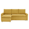 Convertible L Shaped Sleeper Sofa Bed With Reversible Chaise And Storage