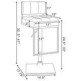 Adjustable Bar Stool, Height-Adjustable For Modern Dining Spaces
