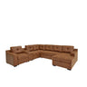 U - Shape Sectional Pull Out Bed With Console, Storage, And USB Charging
