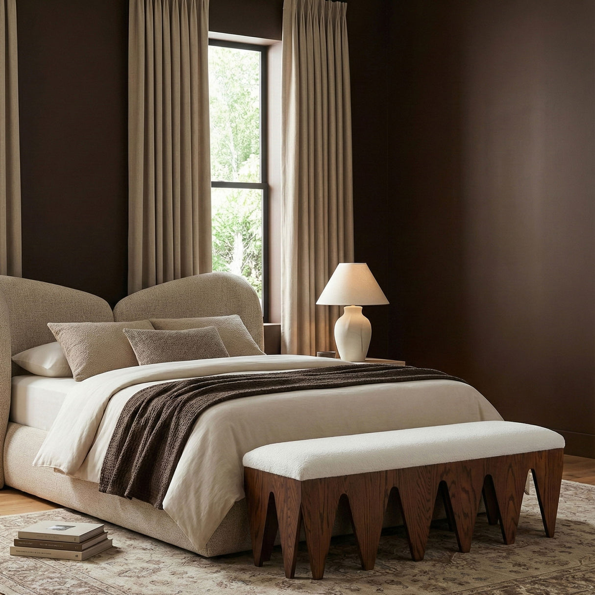 Altair - Bench - Dark Brown Base