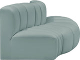 Arc - Faux Leather 3 Piece Modular Sofa