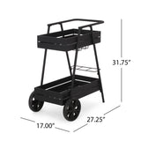 Industrial Bar Cart - Black